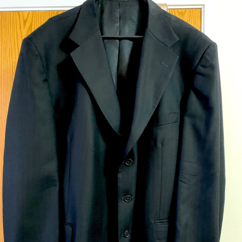 Ashford Lane Collection Black Sports Coat 52R